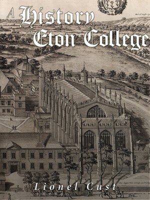 cover image of A History of Eton College